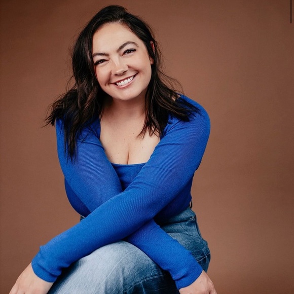 H & M Blue Long Sleeve Scoop Neck - Picture 4 of 4